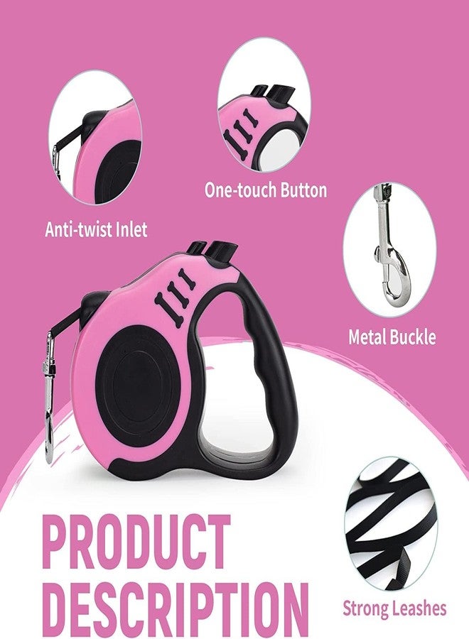 Rexmon Retractable Dog Leash - 16ft Quick-Lock Nylon Tape Dog Chain - 360° Tangle-Free, Anti-Slip Cat & Dog Rope - Small, Medium, Large Pet Accessories (up to 33 lbs/15kg) - Multi colour 1 Pcs,5 Meter - Image 5